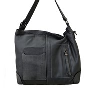 Large Charcoal Grey Hobo Bag
